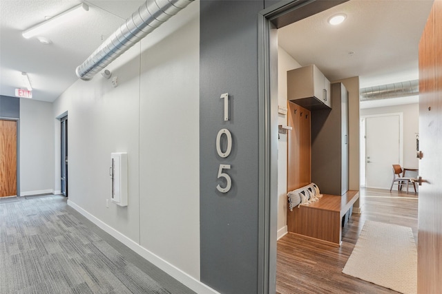 hall featuring hardwood / wood-style floors