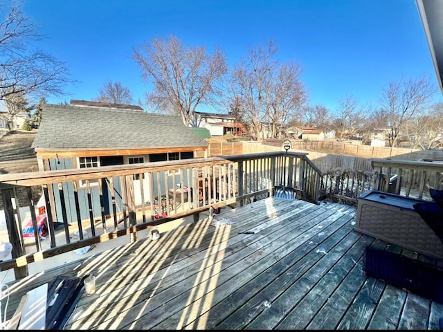 view of wooden terrace