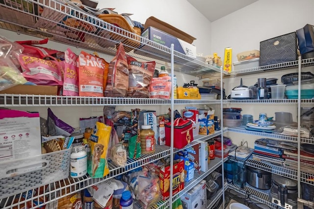 view of pantry