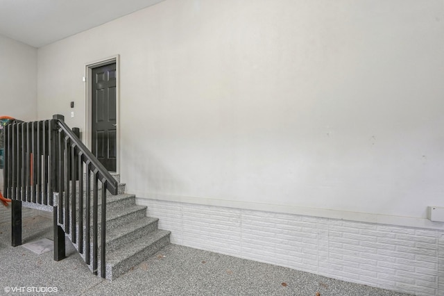view of stairway