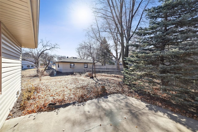 view of yard with a patio