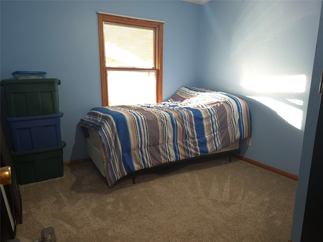 bedroom featuring carpet floors