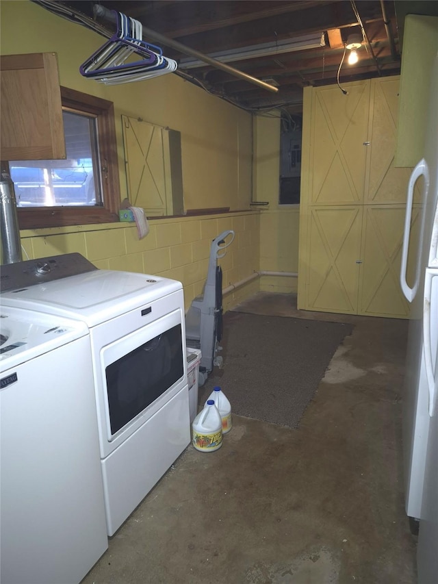 laundry area featuring separate washer and dryer