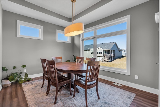 dining room featuring hardwood / wood-style floors