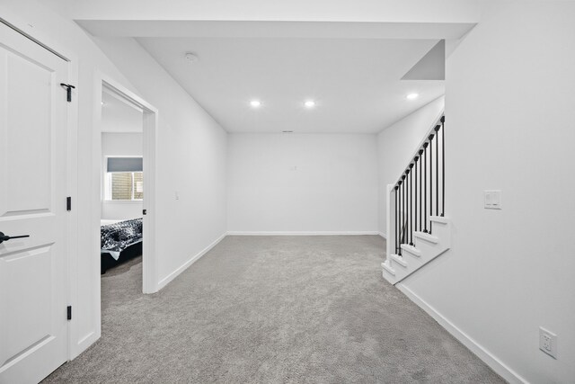 view of carpeted empty room