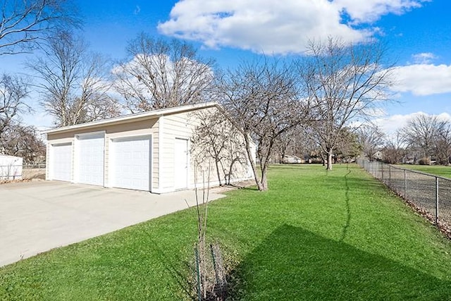 exterior space with a lawn