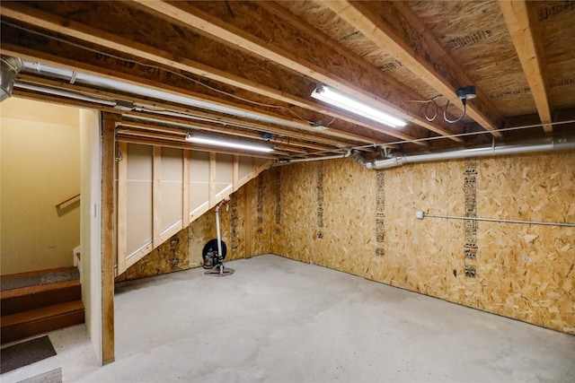 view of basement