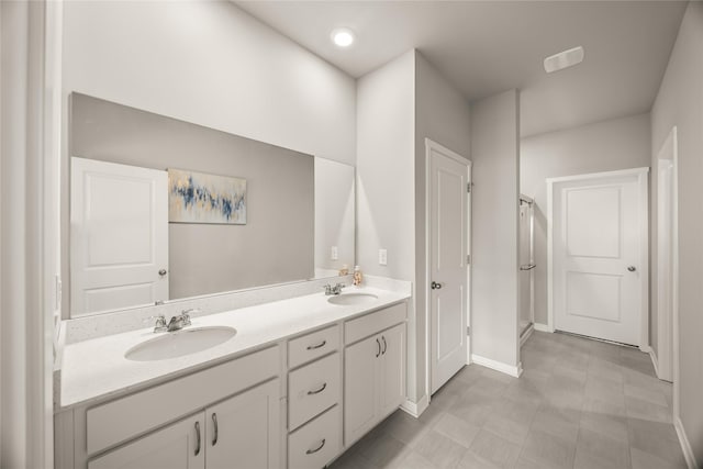 bathroom with vanity