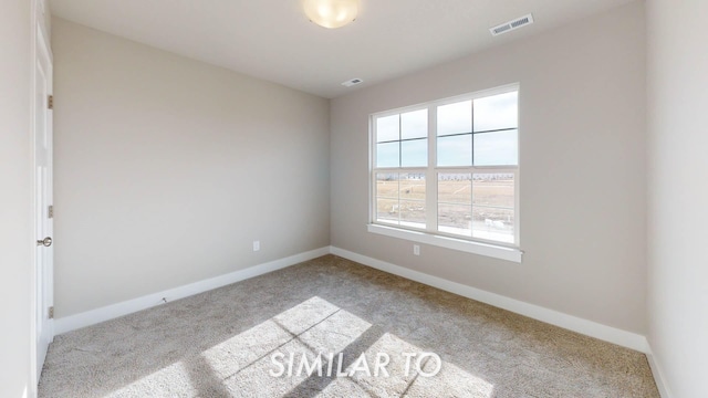 view of carpeted empty room