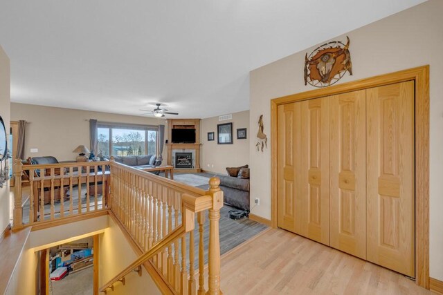 interior space featuring light hardwood / wood-style floors