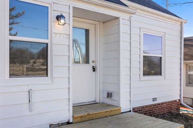 view of entrance to property