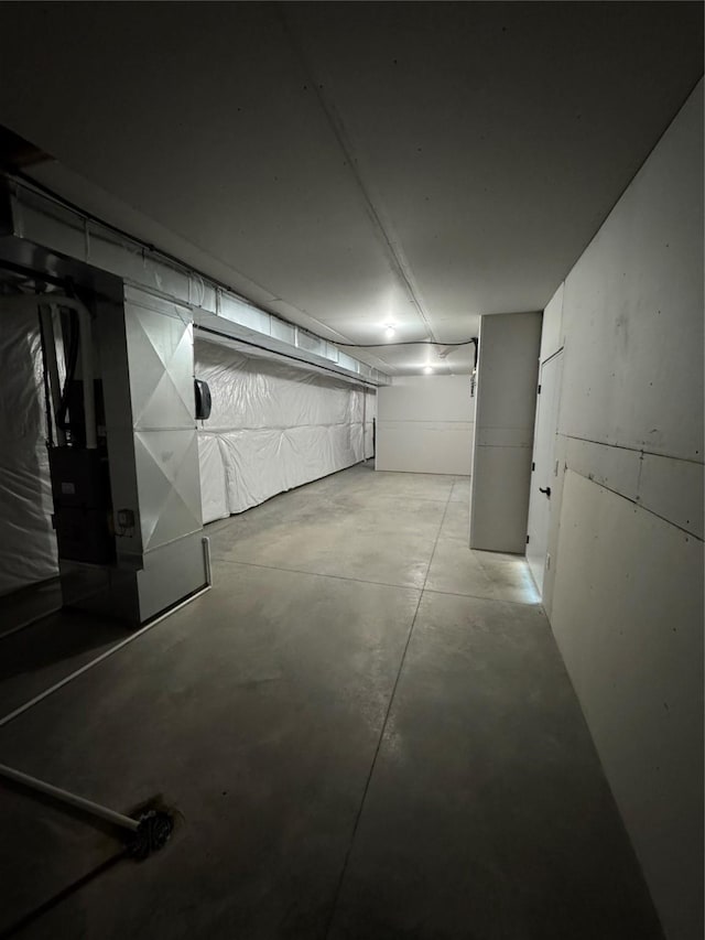 view of basement