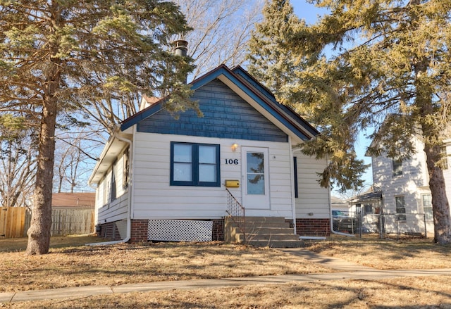 view of bungalow-style house