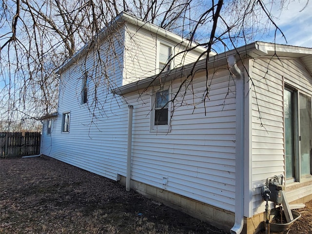 view of home's exterior