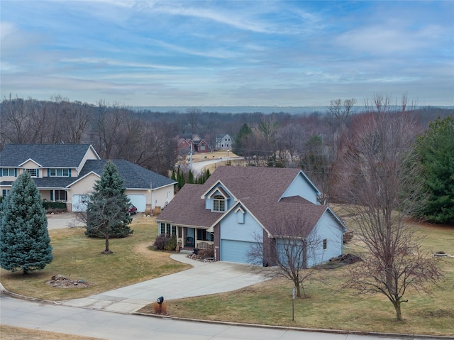 birds eye view of property