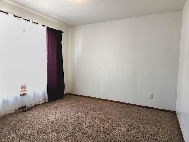 view of carpeted empty room