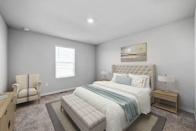 bedroom featuring carpet flooring