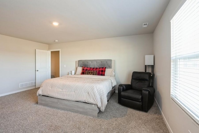 bedroom featuring carpet flooring