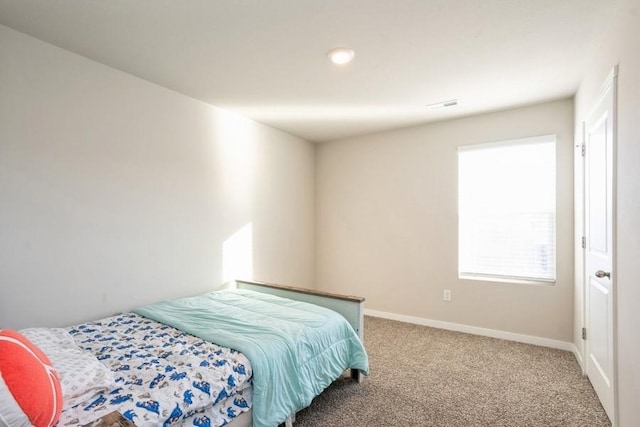 bedroom featuring carpet floors