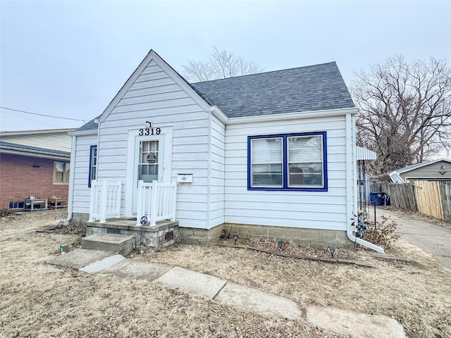 view of rear view of property