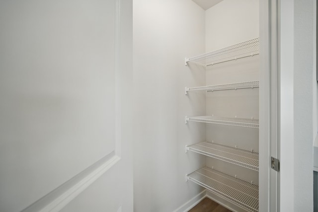 interior space with wood finished floors