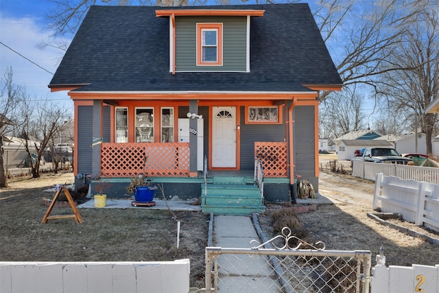 view of front of house with a porch