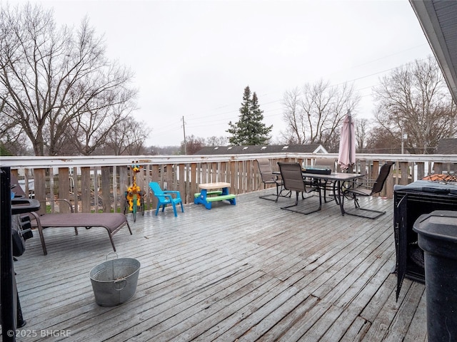 view of wooden terrace