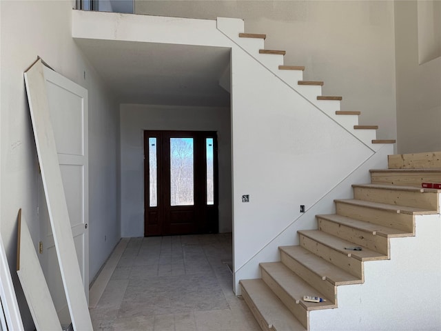 foyer with stairs