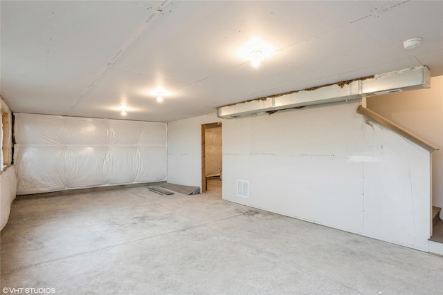 basement with visible vents