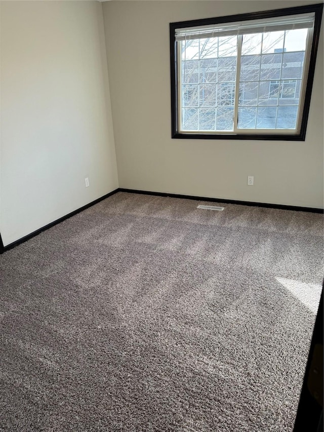 carpeted spare room featuring a healthy amount of sunlight