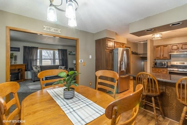 view of dining room