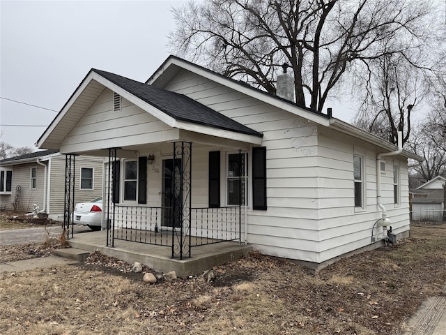 bungalow-style home featuring a porch