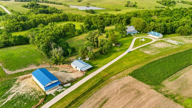 2466 655th Ave, Albia, IA 52531 - overview of rural landscape featuring a large body of water