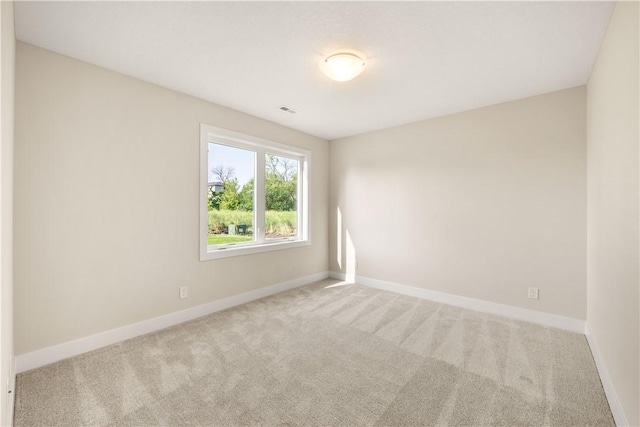 view of carpeted empty room