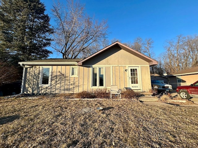 view of rear view of property