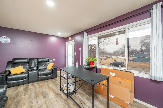 interior space featuring light hardwood / wood-style floors