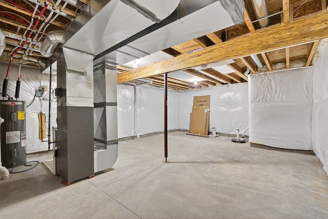1835 Tuscany Dr SE, Altoona, IA 50009 - unfinished basement with water heater and heating unit