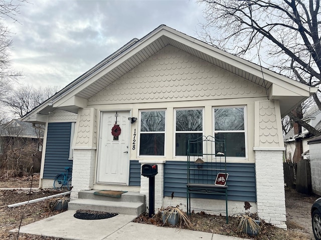 view of bungalow-style home