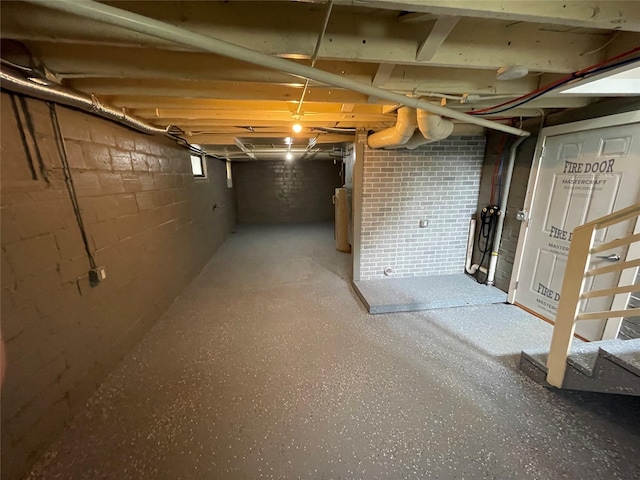 view of basement