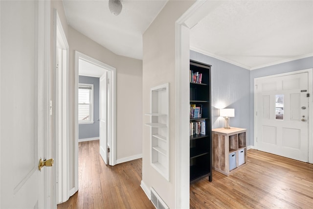 foyer featuring hardwood / wood-style floors