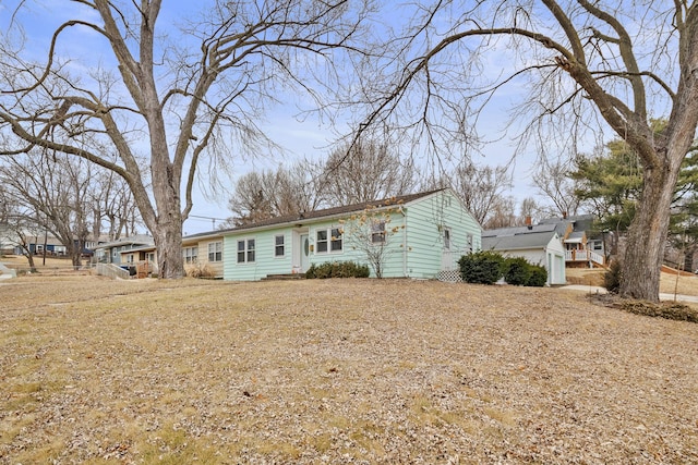 view of front of property