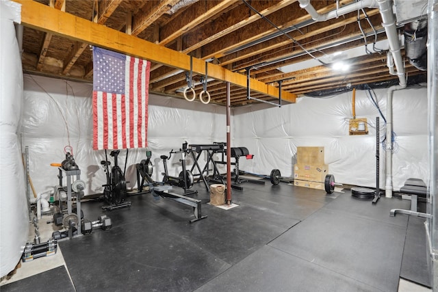 view of workout room