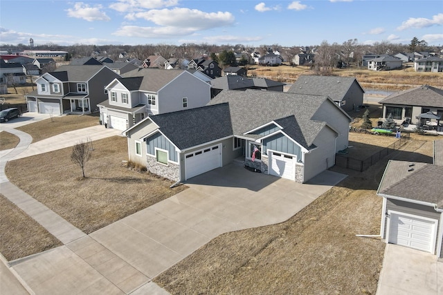 birds eye view of property featuring a residential view