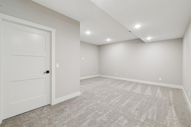 741 Richland Ct, Van Meter, IA 50261 - finished basement with carpet floors and recessed lighting