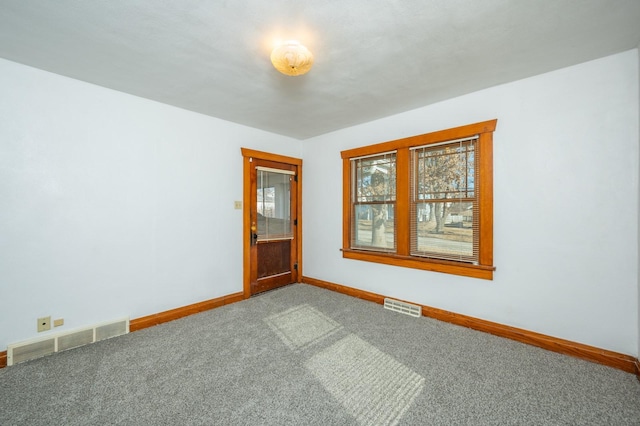 view of carpeted empty room