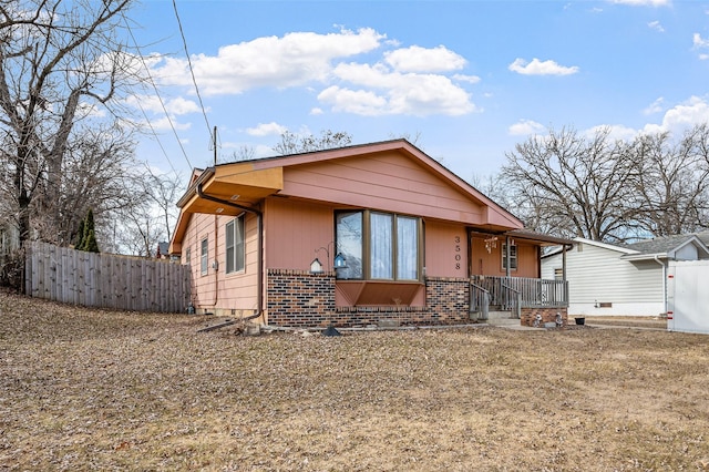 bungalow-style home featuring a porch