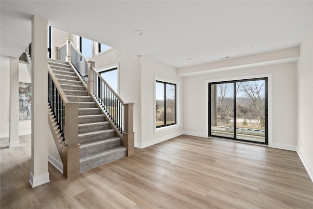 interior space featuring light hardwood / wood-style flooring