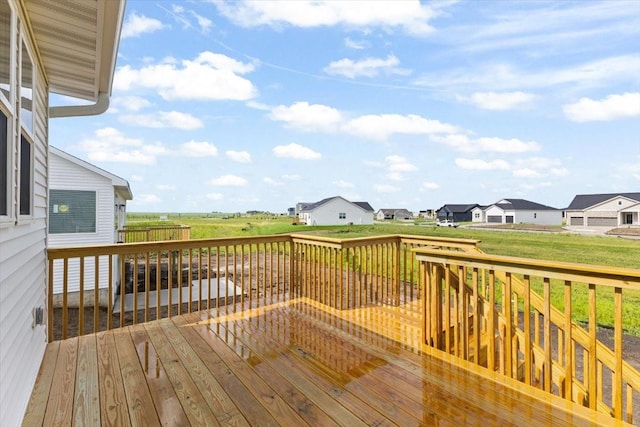625 NW Georgetown Dr, Waukee, IA 50263 - deck with a residential view