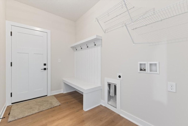 625 NW Georgetown Dr, Waukee, IA 50263 - mudroom featuring light wood-style flooring and baseboards