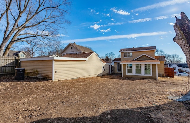 view of rear view of property